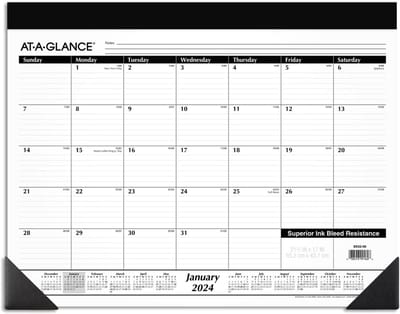 Bureaukalender Maand - Bureauonderlegger Planner - Afspraken Plannen - Inktvlekken Bestendig - 54x43 cm - Standaard