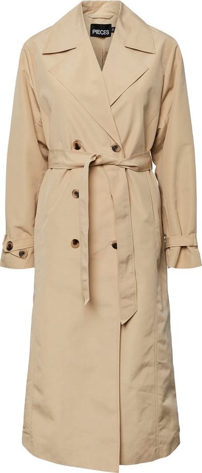 Pieces Jas Pctaya Ls Trenchcoat 17132310 Irish Cream Dames Maat - L