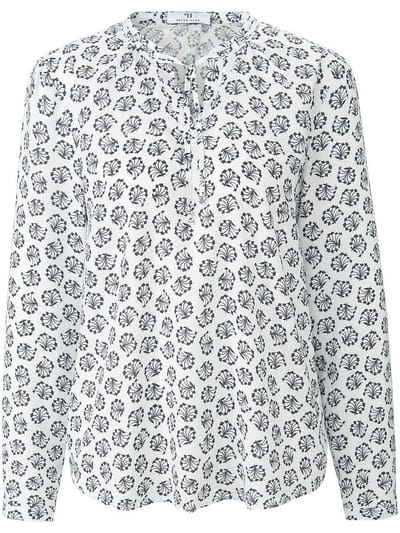 Blouse ­lange mou­wen Van Peter Hahn wit