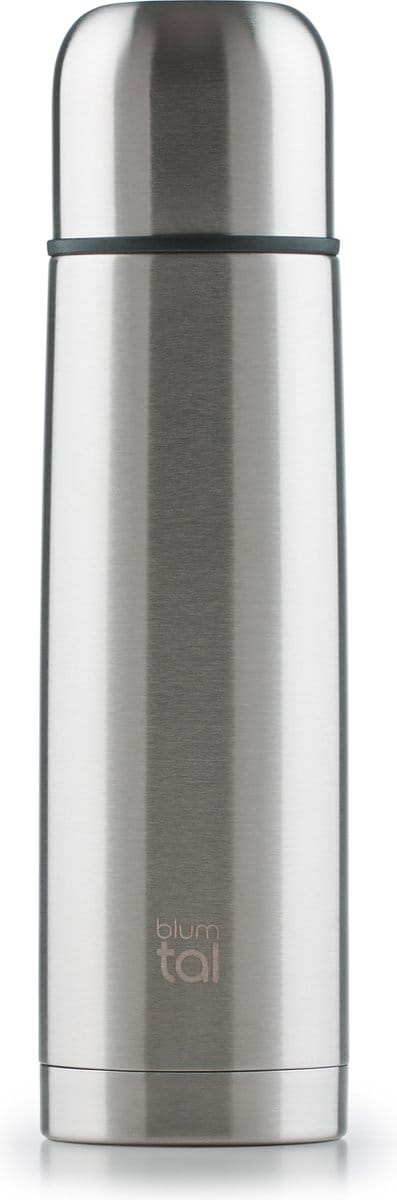 Blumtal Thermosfles - Lekvrije thermosfles met drinkbeker voor onderweg - Isolerende Thermoskan - Roestvrij staal - 350ml - RVS