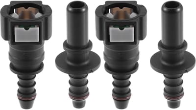Dailygoods- Brandstofslang 9,49mm - Brandstofslang 8mm - Snelle Ontkoppeling - Duurzaam Nylon - Eenvoudige Installatie - Corrosiebestendig - Slangconnector
