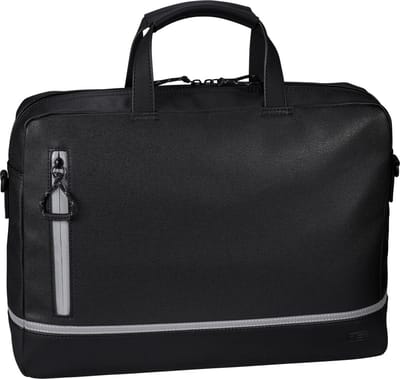 JOST Business tas Schoudertas met laptopvak Billund Cyclist Business Bag Black Zwart