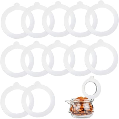 Dailygoods- Afdichtringen 12 Stuks - Siliconen Reserveafdichtingen - Geschikt voor Inmaakglazen - Buitendiameter 9,5 cm - Voedselveilig en Duurzaam - Hittebestendig - Inmaakringen