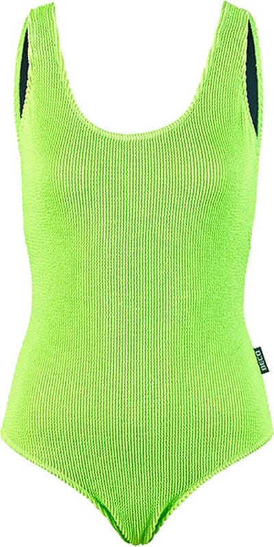 BECO crinkle badpak - neon groen - maat 36