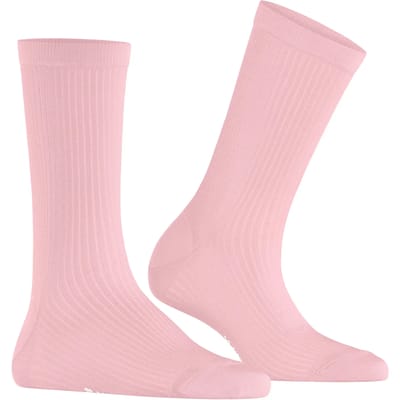 Burlington Princess Street geribd casual viscose Sokken dames roze - maat 36-41