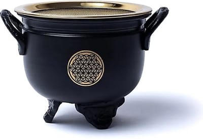 Cauldron (heksenketel) Bloem des Levens met zeef