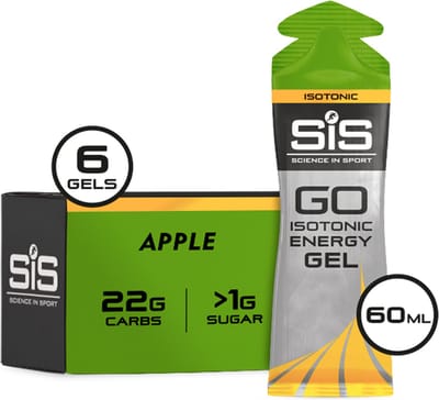 Science in Sport - SiS Go Isotonic Energygel - Energie gel - Isotone Sportgel - Apple Smaak - 6 x 60ml