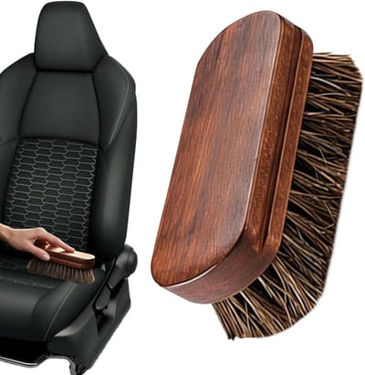 Auto Detail Borstel - Stofverwijderaar Interieur - Voertuig Onderhoud - Krasvrij Reinigen - 11 x 6 x 4.5 cm - Zwart