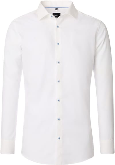 VENTI modern fit overhemd - popeline - - Strijkvrij - Boordmaat: 40
