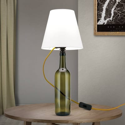 ORION E27-fitting BOTTLE, kabel goud, lengte 200 cm