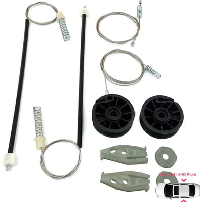 BWR912+BWR913 Raammechanisme Reparatieset Achter Links Rechts voor Peugeot 206 CC 2D T16 2000-2008 2-Deurs Coupé Cabrio 922457 922458