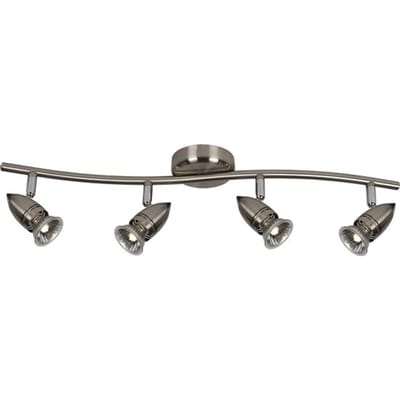 Lucide CARO - Plafondspot - Ø10 cm - GU10 - 4x50W 2700K - Mat chroom