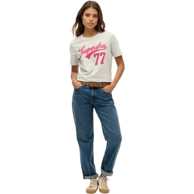 Dames-T-shirt Superdry Super 77