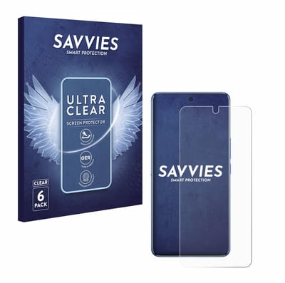Savvies - Screenprotector voor Vivo V60 - Folie Beschermfolie transparant 6 Stuks