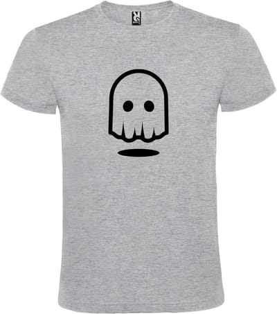 Grijs T-shirt ‘Spookje’ Zwart maat XS