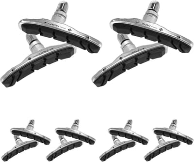 Remblokken Fiets – V-Brake Remblokken 72mm – 12 Stuks (6 Paar) – Geschikt voor Shimano – Fietsremblokjes set Links en Rechts