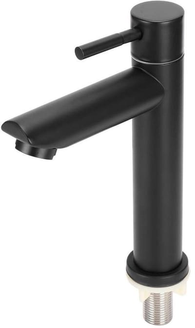 Allecto - Waterzuiveraar Kraan - Waterfilter - Elegant Design - Zwart - Kranen voor Badkamer - Geschikt voor Wastafels - Roestvrij Staal