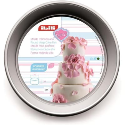 Ibili 815110 Moule Rond Extra Profond 10 x 10 cm Alum. Anodisé.