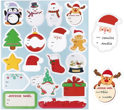 Dailygoods- Kerststickers 85 Stuks - Zelfklevend - Cadeaustickers