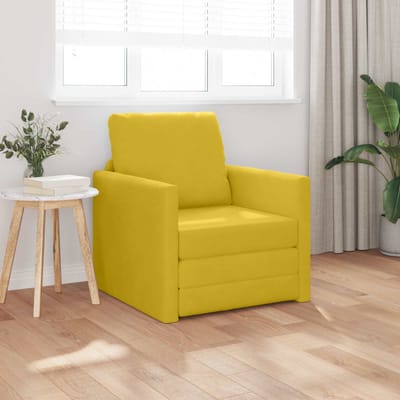 vidaXL - Slaapbank - Dongeel - 74 - x - 77 - x - 81 - cm - Fluweel