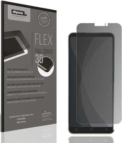 dipos FLEX – Matte Privacy Screenprotector geschikt voor CatCalls M15 Pro | Volledige Schermbescherming | Case-Friendly