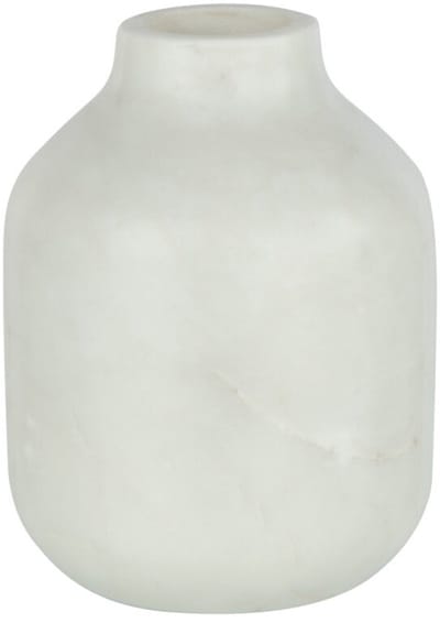 J-Line vaas Fles Marmer - steen - wit - large - Ø 11 cm