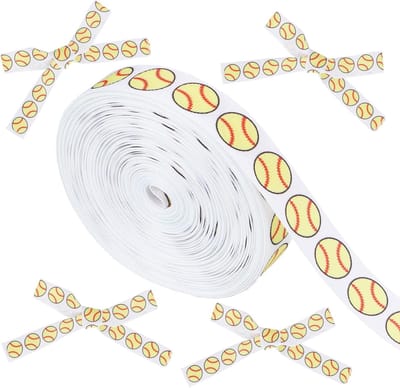 18m Softballint, 1,9 cm Breed Honkballint voor Cadeauverpakking, Haarstrikken en Sportevenementen - Ideaal voor Knutselen en Decoratie