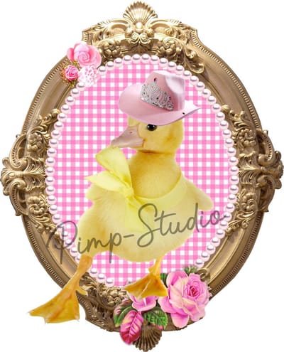 Dancing Duck strijkapplicatie