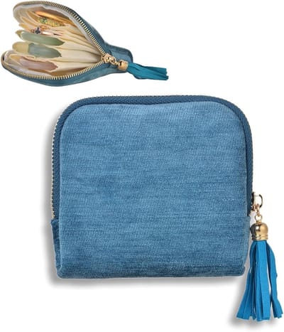 Compacte Reistas voor Sieraden, Velours Pouch met Rits, Krasbestendig en Anti-Tangle voor Kettingen en Armbanden, Ideaal voor Reizen en Organiseren