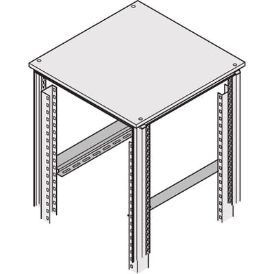 nVent SCHROFF 22127094 19 inch Rails voor patchkast 1 HE Variabele bevestigingsrails Geschikt voor kastdiepte: 600 mm Meerdere kleuren