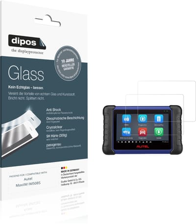 dipos – 2x Pantserfolie geschikt voor Autel MaxiIM IM508S | 9H Screenprotector