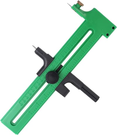 Cirkel Snijder - Papier Snijder - Hobby Projecten - Robuuste Constructie - 19 x 9.5 cm - Groen