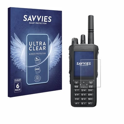 Savvies - Screenprotector voor Motorola Mototrbo R7 - Folie Beschermfolie transparant 6 Stuks