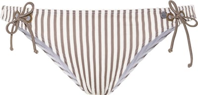Beachlife bikinibroekje tie Taupe Striped maat 42