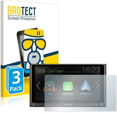 BROTECT - Screenprotector voor Zenec Z-N528 - Folie Beschermfolie Beschermglas matte 3 Stuks