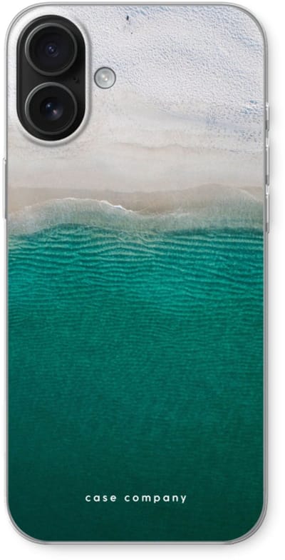 Case Company® - Hoesje geschikt voor iPhone 16 Plus hoesje - Stranded - Soft Cover Telefoonhoesje - Bescherming aan alle Kanten en Schermrand