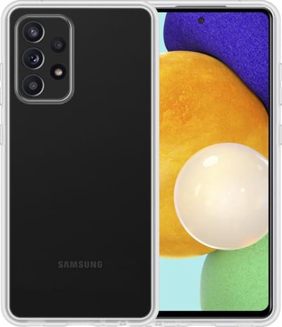 Hoesje - Geschikt voor Samsung Galaxy A52 - Sterk & Shockproof - Hoes Cover - Siliconen Case - Telefoonhoesjes - Transparant