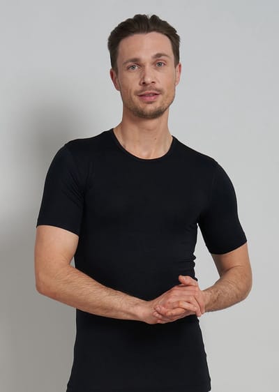 Götzburg zwart ondershirt ronde hals duurzaam TENCEL