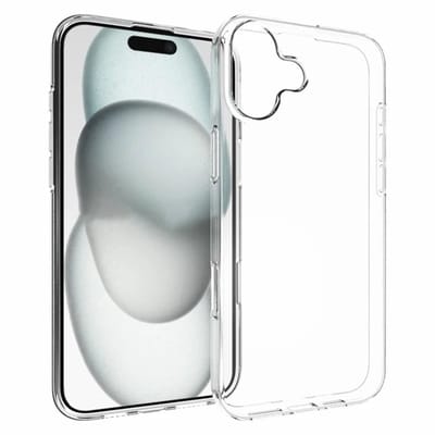 Flexibele achterkant Silicone hoesje Transparant Geschikt voor: Apple iPhone 16