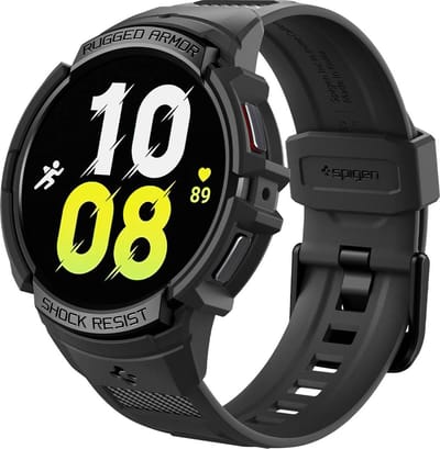 Spigen - Samsung Galaxy Watch6 40mm bandje - Rugged Armor Pro - Zwart