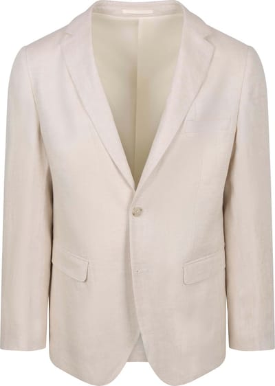 Suitable Blazer Linnen Panama Ecru - Maat 46 - Heren blazer