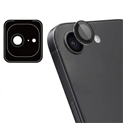 imoshion Camera Lens Protector - Geschikt geschikt voor Apple iPhone 16e/ geschikt voor Apple iPhone 17e - 2 Pack - Zwart