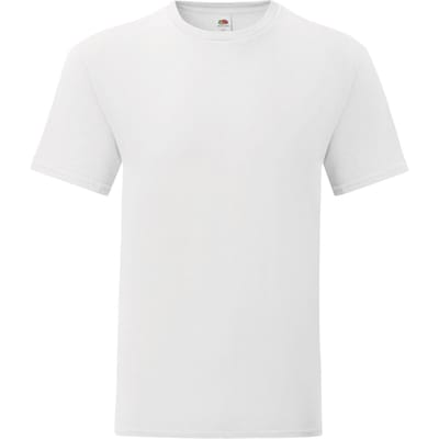 Fruit of the Loom Heren Iconisch T-Shirt (Wit)