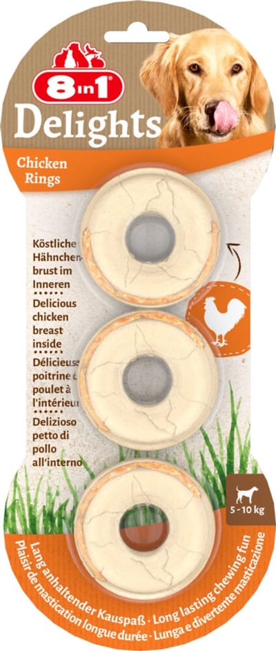 8in1 Delights Rings - 6 x 3 stuks - Voordeelverpakking