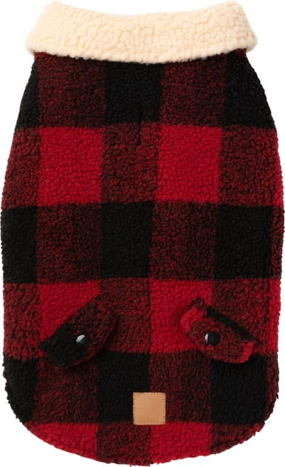 Fuzzyard Hondenjas Lumberjack - Hondenkleding - Rood Size 3