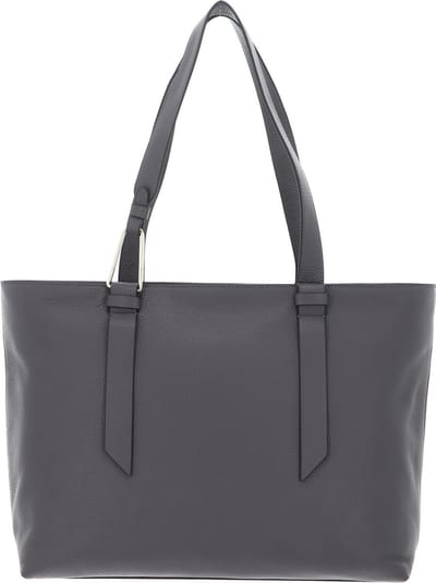 COCCINELLE Leren Schoudertas Malory Handbag Grafite Grijs