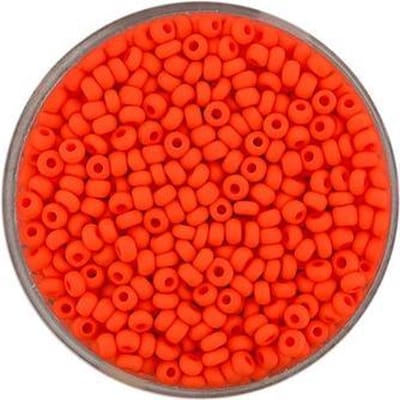 9388-4 Rocailles donkeroranje mat 2.6mm