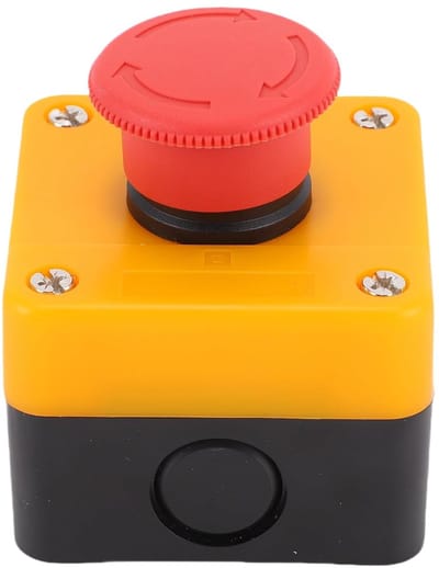 Noodstop Drukknop - Veiligheidsschakelaar Schakelaar - Industriële Controle - IP65 Waterdicht - 1NO 1NC - Rood