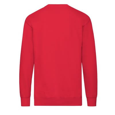 Fruit of the Loom Heren Lichtgewicht Set-In Sweatshirt (Rood)