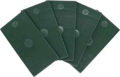 Kunststof Platte Shims - Beglazingsverpakkers Vulplaten - Kozijnen Monteren - Stapelbaar voor Hoogte - 50 x 100 mm 5 mm